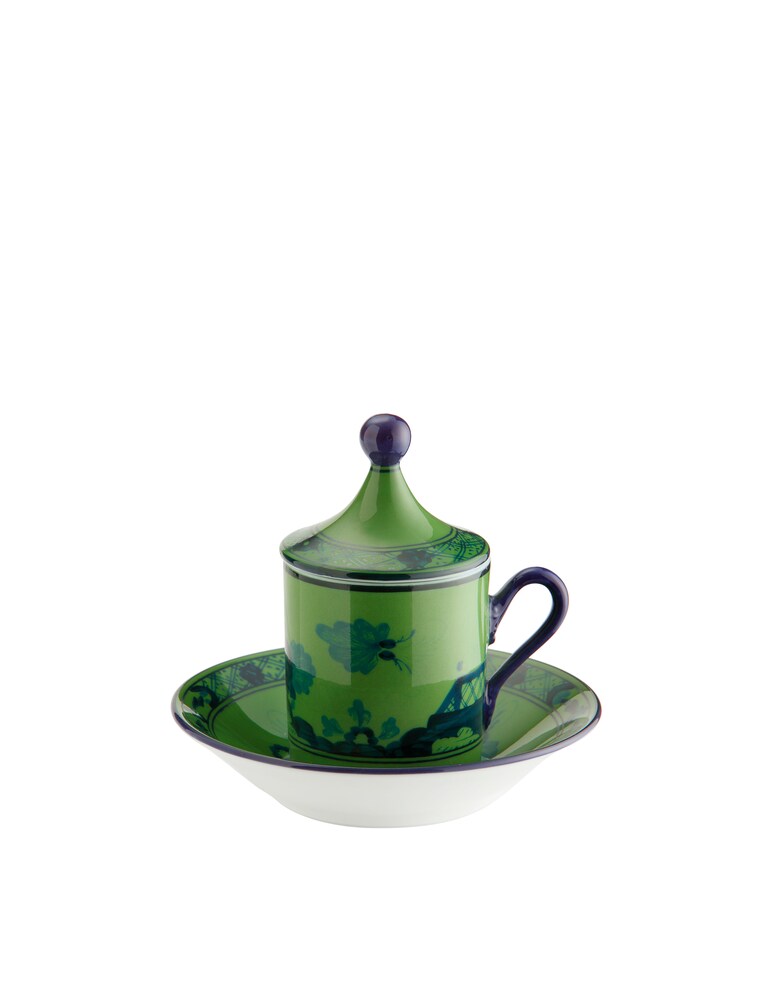 Ginori 1735 Set Caffè Per Due Oriente Italiano Malachite - Verde