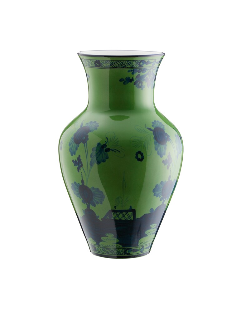 Ginori 1735 Vaso Ming Grande Oriente Italiano Malachite