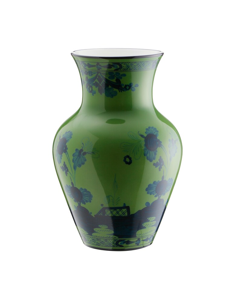 Ginori 1735 Vaso Ming Piccolo Oriente Italiano Malachite
