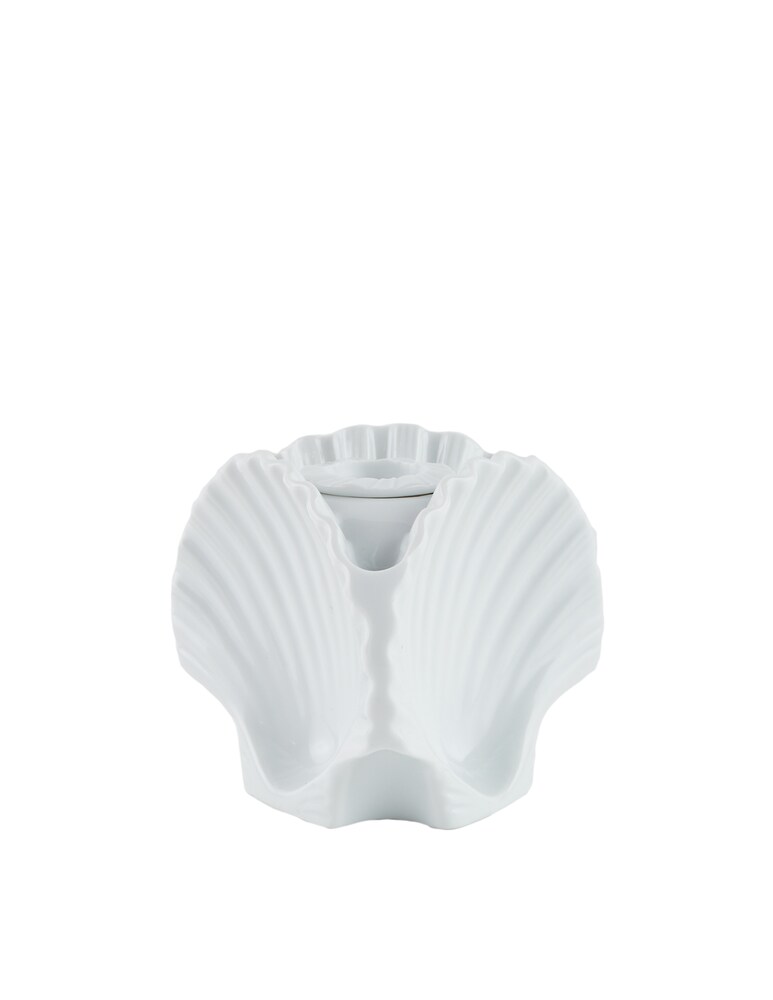 Ginori 1735 Vaso/Portacandela A 3 Conchiglie White - Bianco