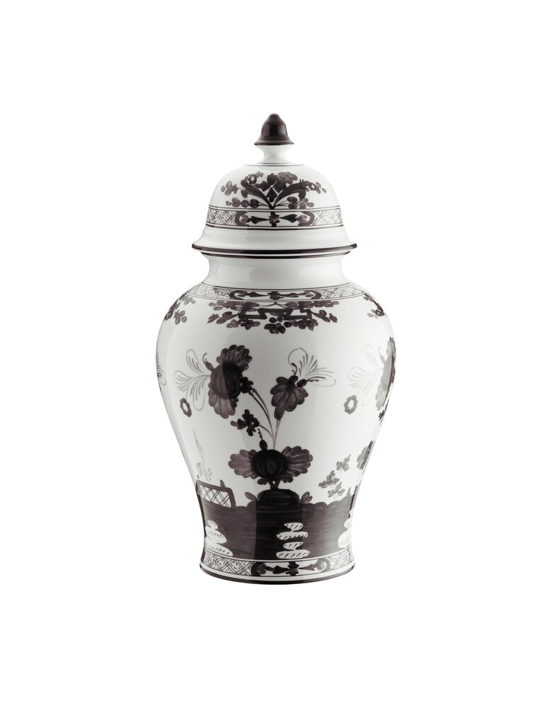 Ginori 1735 Vaso Potiche Grande Oriente Italiano Albus - Grigio