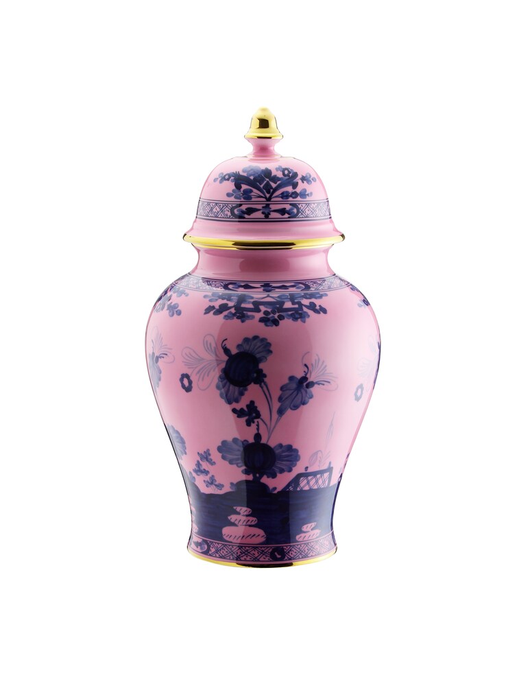 Ginori 1735 Vaso Potiche Grande Oriente Italiano Azalea