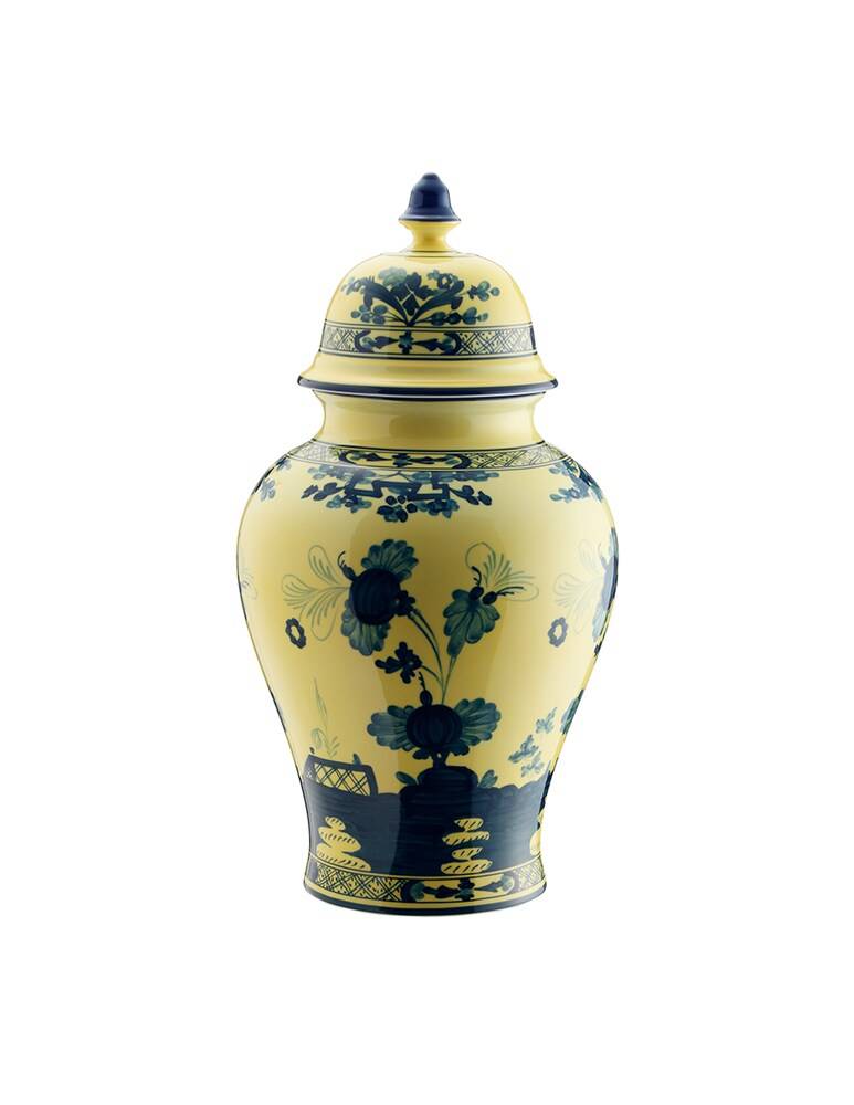 Ginori 1735 Vaso Potiche Grande Oriente Italiano Citrino