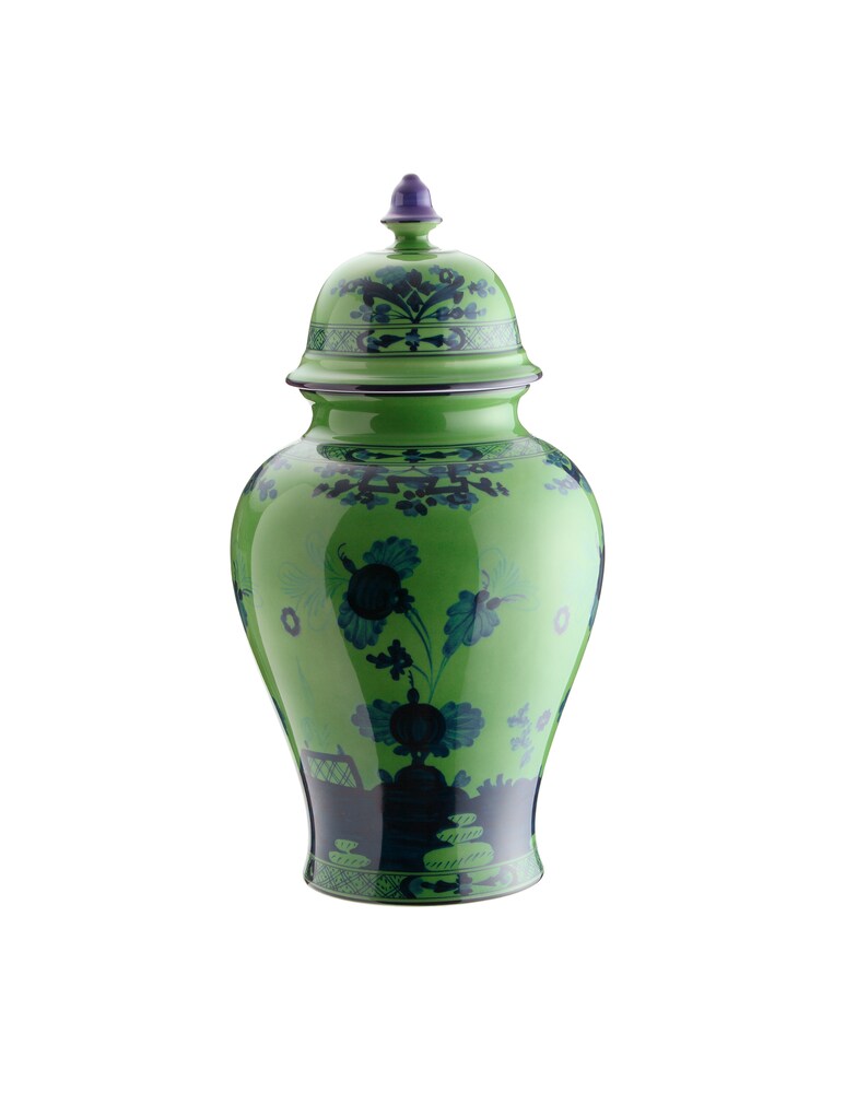 Ginori 1735 Vaso Potiche Grande Oriente Italiano Malachite - Verde