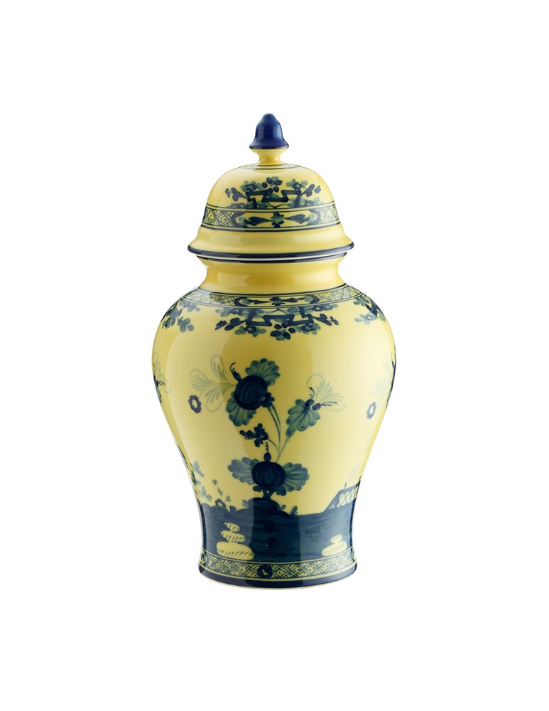 Ginori 1735 Vaso Potiche Piccolo Oriente Italiano Citrino