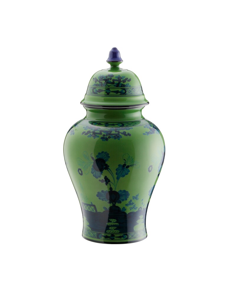 Ginori 1735 Vaso Potiche Piccolo Oriente Italiano Malachite