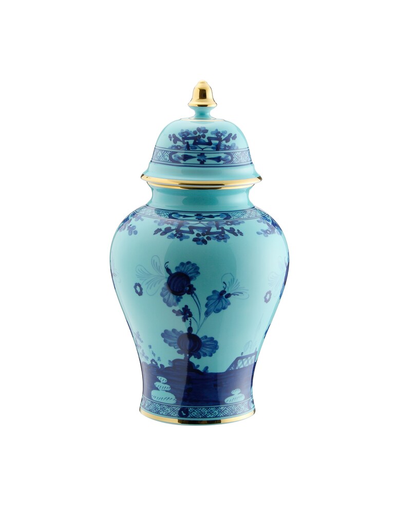 Ginori 1735 Vaso Potiche Piccolo Oriente Italiano Iris
