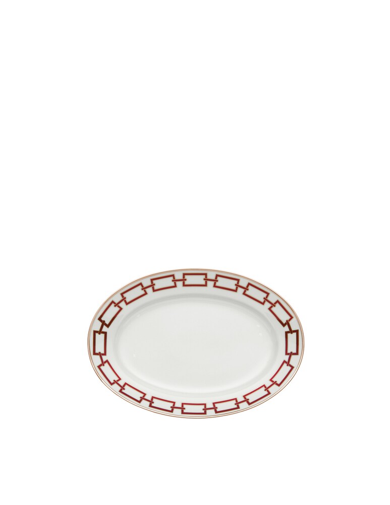 Ginori 1735 Vassoio Catene Scarlatto