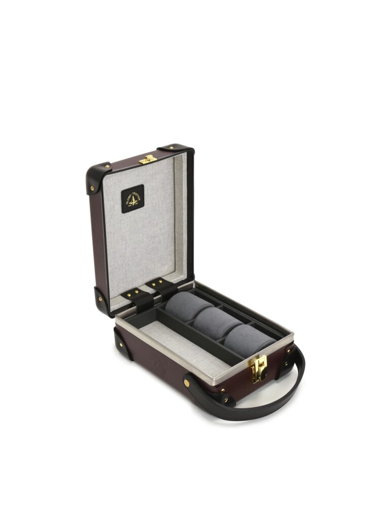 Globe Trotter Centenary · Custodia Per Orologi 3-Slot - Marrone