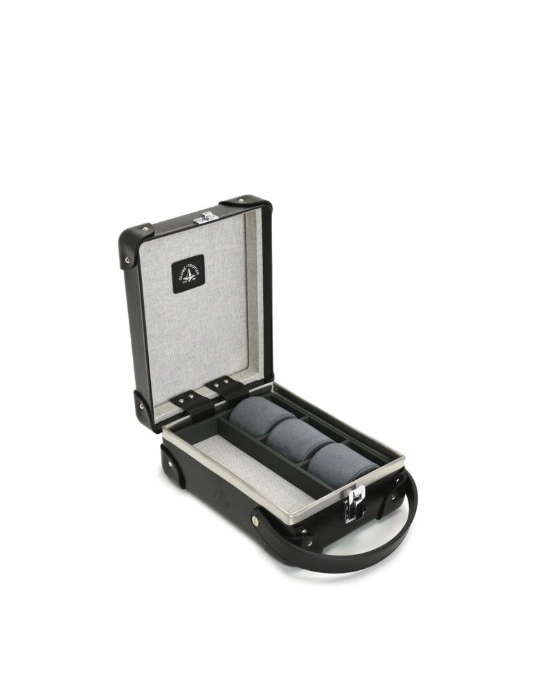 Globe Trotter Centenary · Custodia Per Orologi 3-Slot - Nero