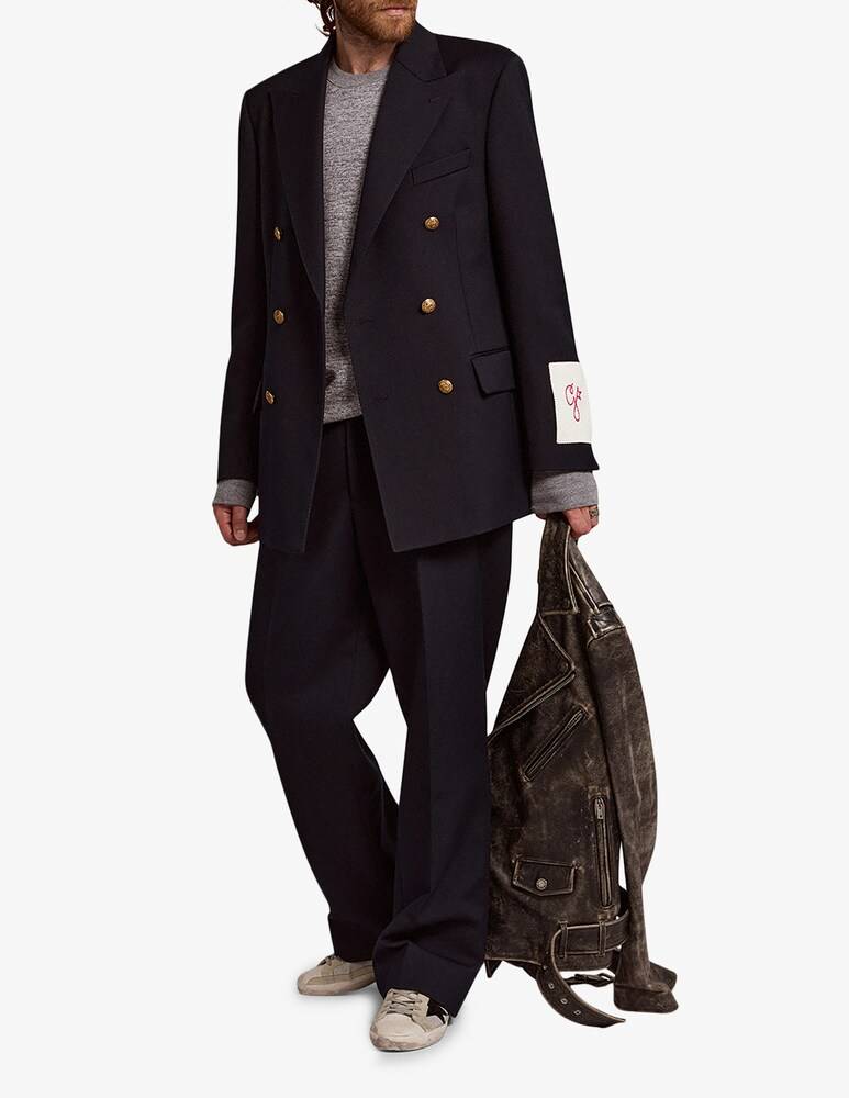 Golden Goose Giacca a blazer compact a doppio petto