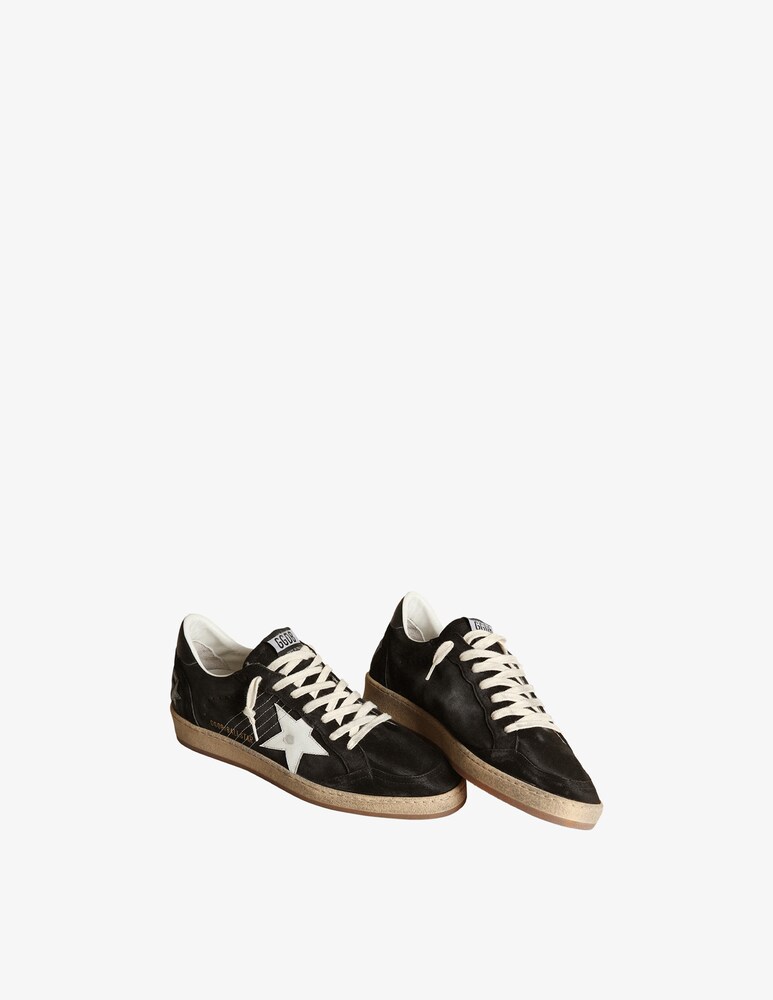 Golden Goose Sneaker Ballstar Star And Heel - Nero
