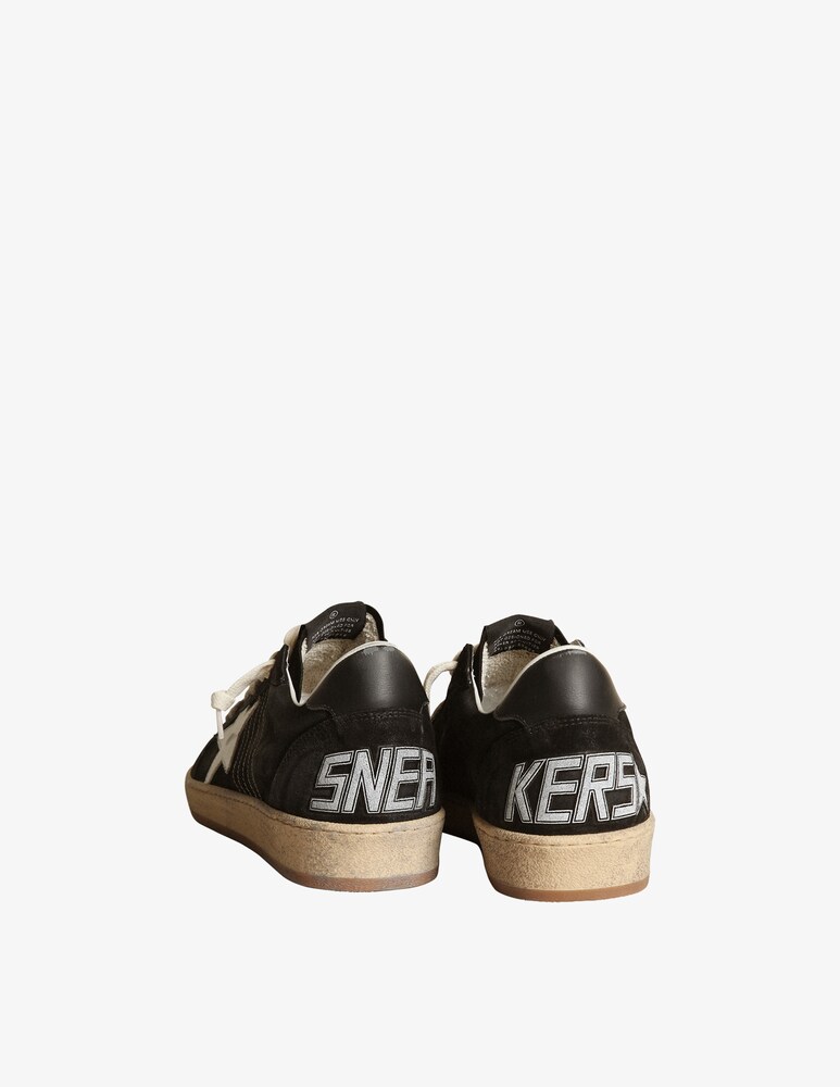 Golden Goose Sneaker Ballstar Star And Heel - Nero
