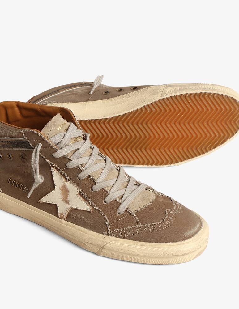 Golden Goose Sneaker Mid Star Suede Tongue Vintage Star And Wave