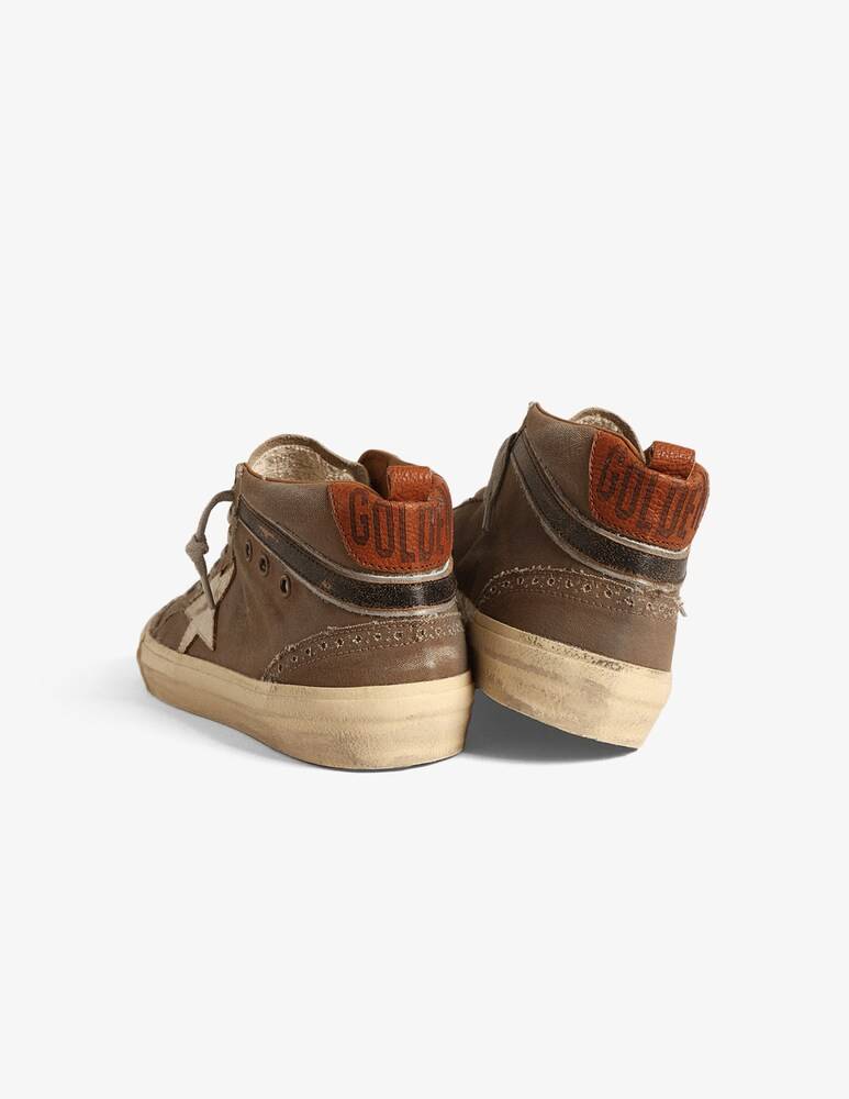 Golden Goose Sneaker Mid Star Suede Tongue Vintage Star And Wave
