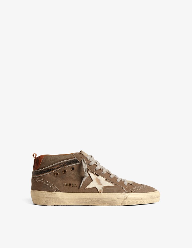 Golden Goose sneaker mid star suede tongue vintage star and wave