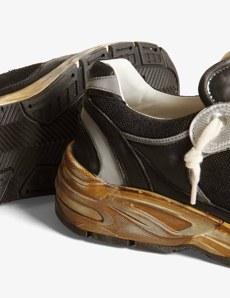 Golden Goose Sneaker Running Dad Net And Nappa Upper Suede Star