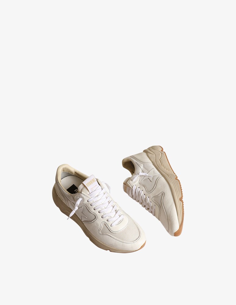 Golden Goose Sneaker Running Sole - Bianco