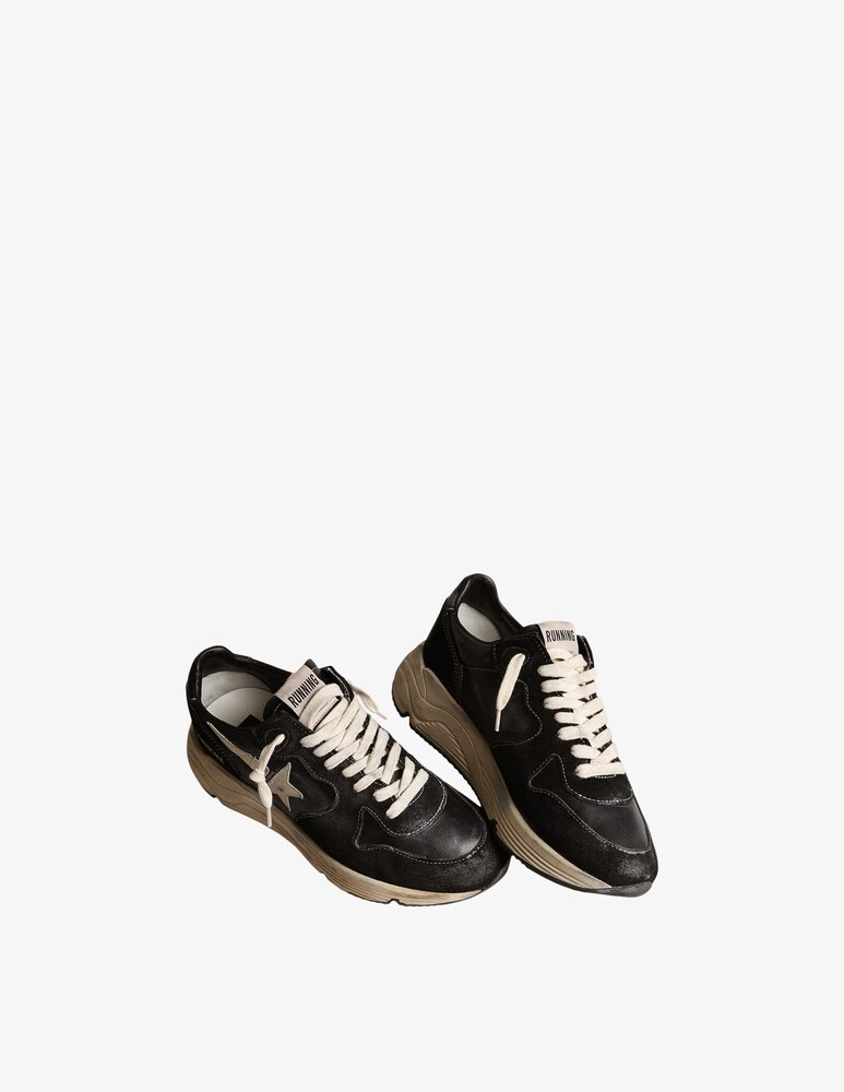 Golden Goose Sneaker Running Sole Star - Nero