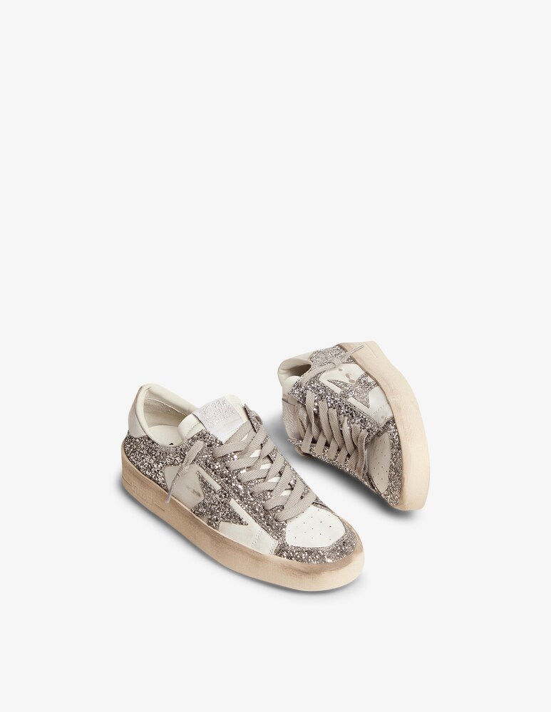 Golden Goose Sneaker Stardan In Pelle E Glitter