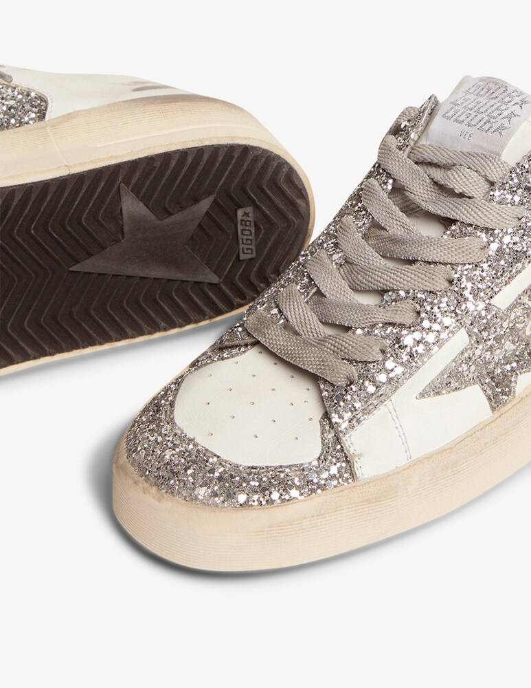 Golden Goose Sneaker Stardan In Pelle E Glitter