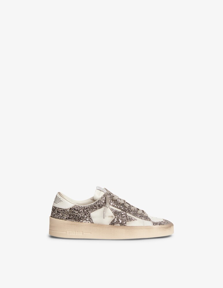 Golden Goose Sneaker Stardan in pelle e glitter