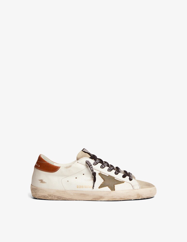 Golden Goose sneaker super-star leather suede canvas star
