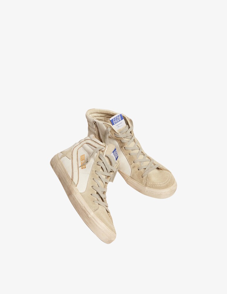 Golden Goose Sneakers Alte In Pelle Slide