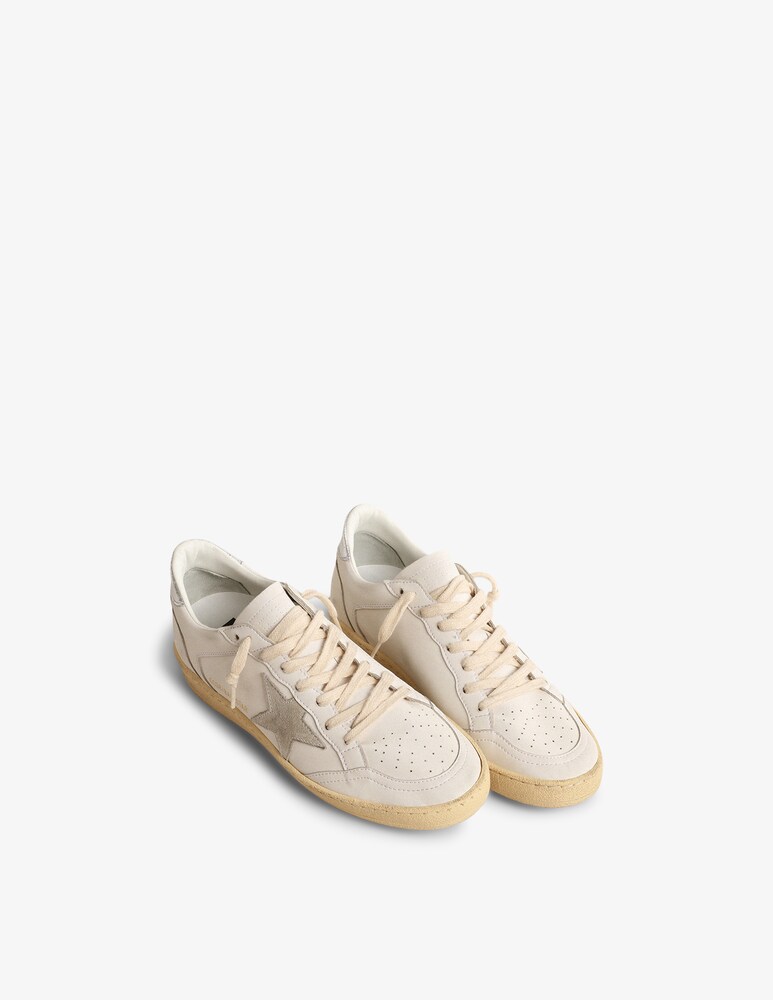 Golden Goose Sneakers Ballstar Con Tomaia In Pelle Scamosciata E Stella Sul Tallone Laminata