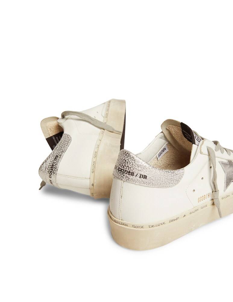 Golden Goose Sneakers In Pelle Hi Star - Bianco