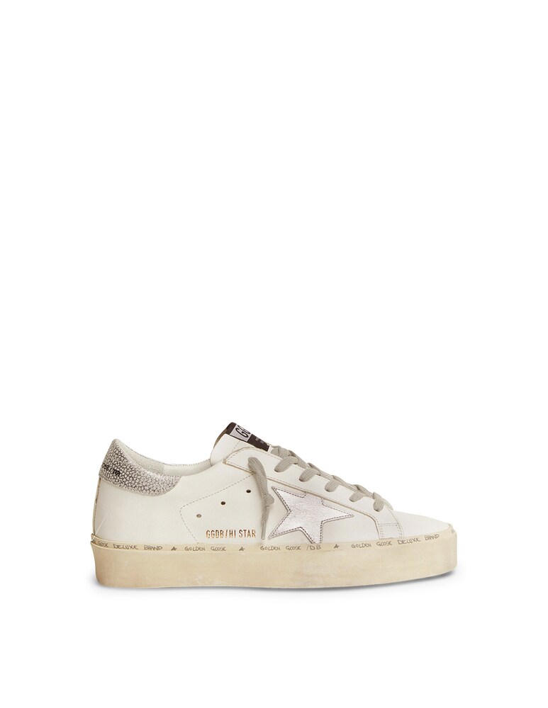 Golden Goose Sneakers in pelle Hi Star - bianco