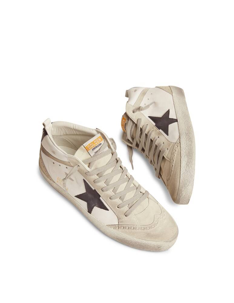 Golden Goose Sneakers In Pelle Mid Star