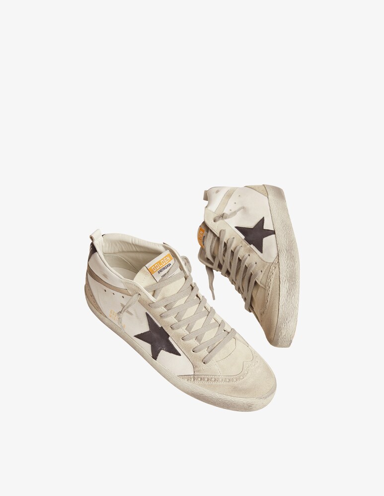 Golden Goose Sneakers In Pelle Mid Star