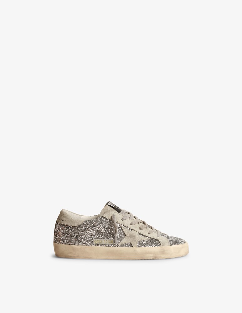 Golden Goose Sneakers in pelle scamosciata con tomaia glitterata