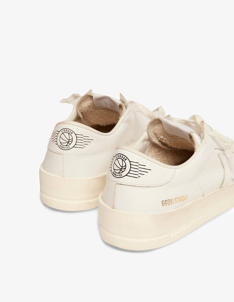 Golden Goose Sneakers In Pelle Stardan - Bianco
