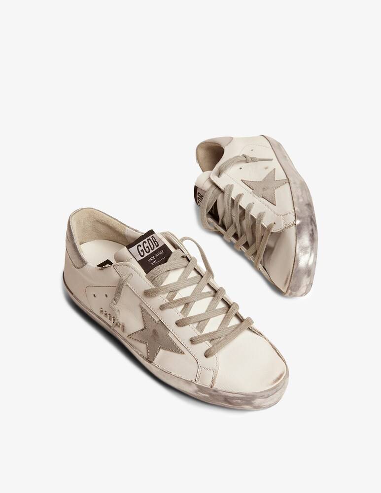 Golden Goose Sneakers In Pelle Super-Star - Bianco