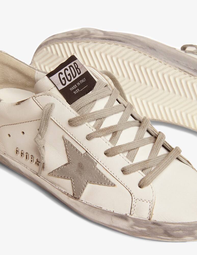 Golden Goose Sneakers In Pelle Super-Star - Bianco