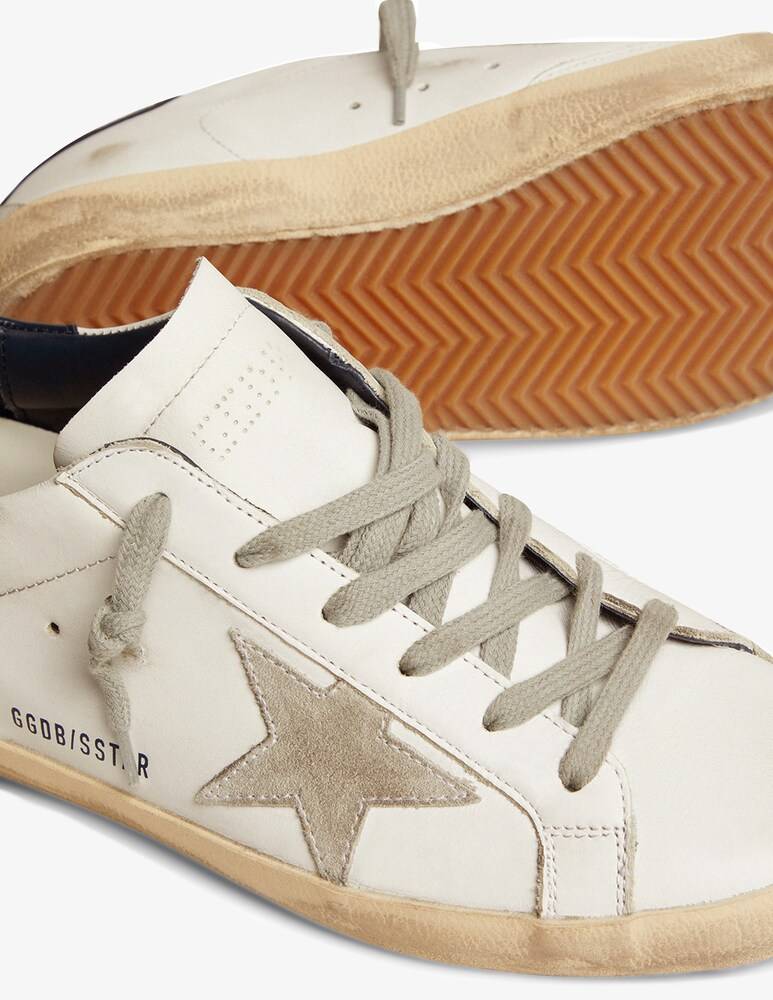 Golden Goose Sneakers In Pelle Super-Star - Bianco