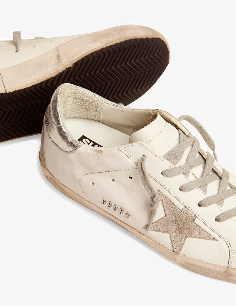 Golden Goose Sneakers In Pelle Super-Star - Bianco