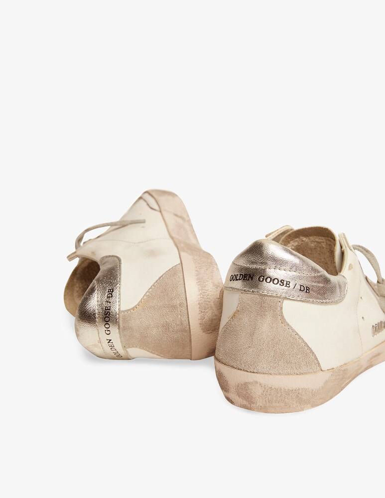 Golden Goose Sneakers In Pelle Super-Star - Bianco