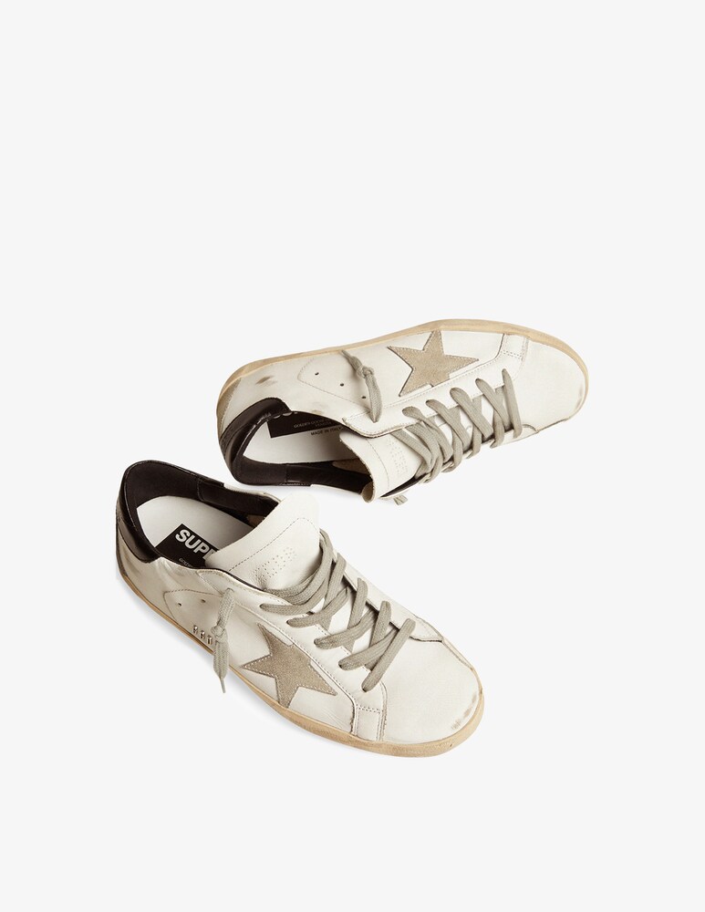 Golden Goose Sneakers In Pelle Super-Star - Bianco