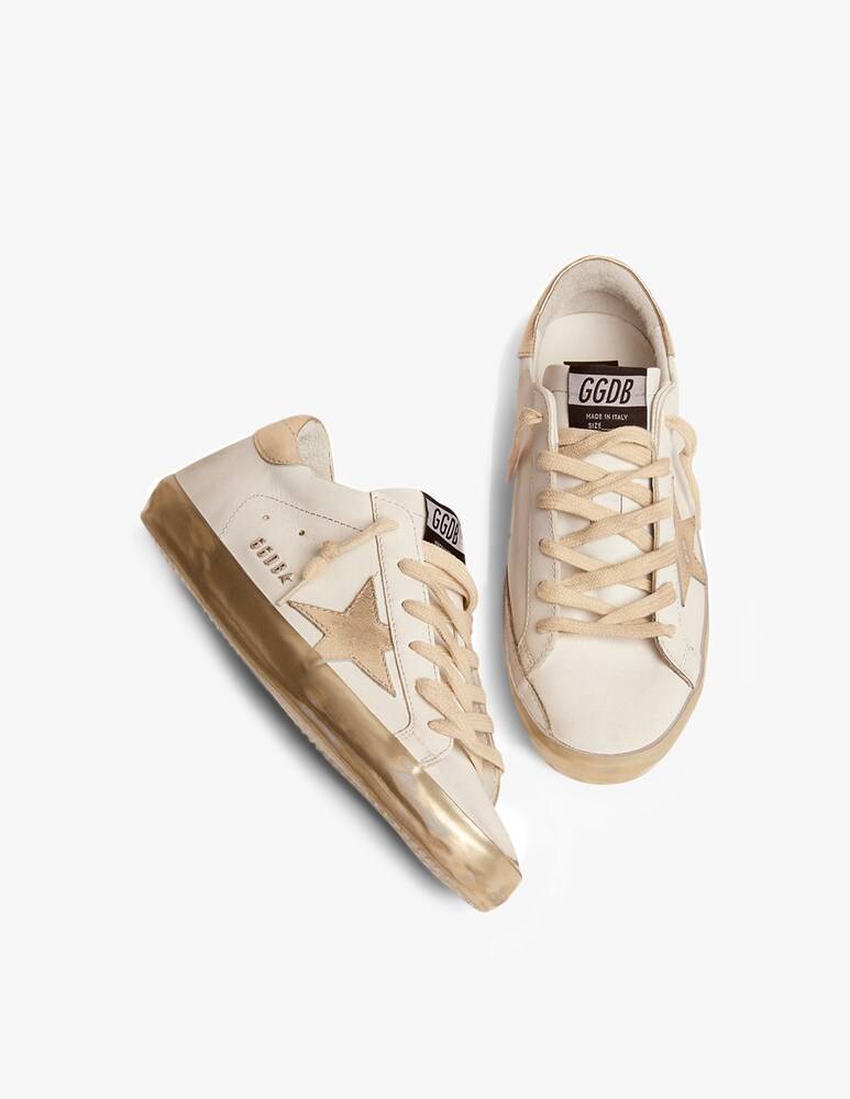 Golden Goose Sneakers In Pelle Super-Star - Bianco
