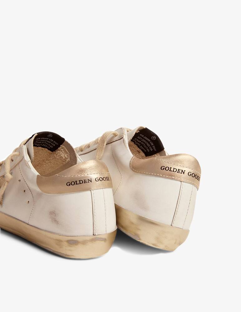 Golden Goose Sneakers In Pelle Super-Star - Bianco