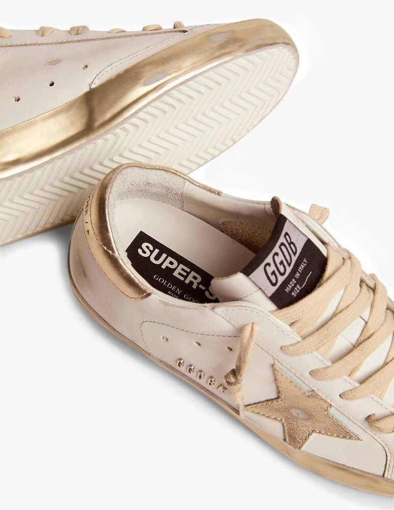 Golden Goose Sneakers In Pelle Super-Star - Bianco