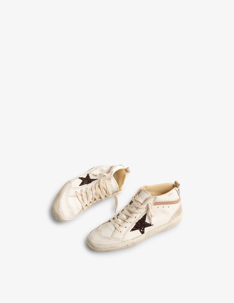 Golden Goose Sneakers Mid Star In Pelle