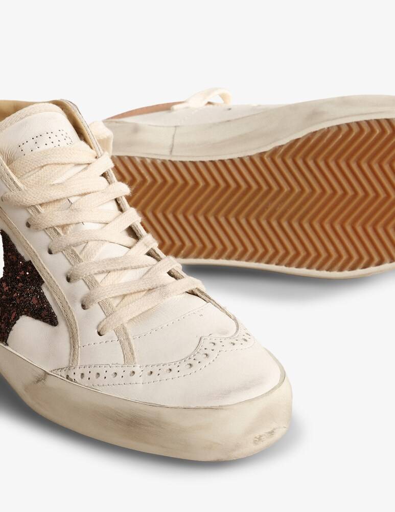 Golden Goose Sneakers Mid Star In Pelle