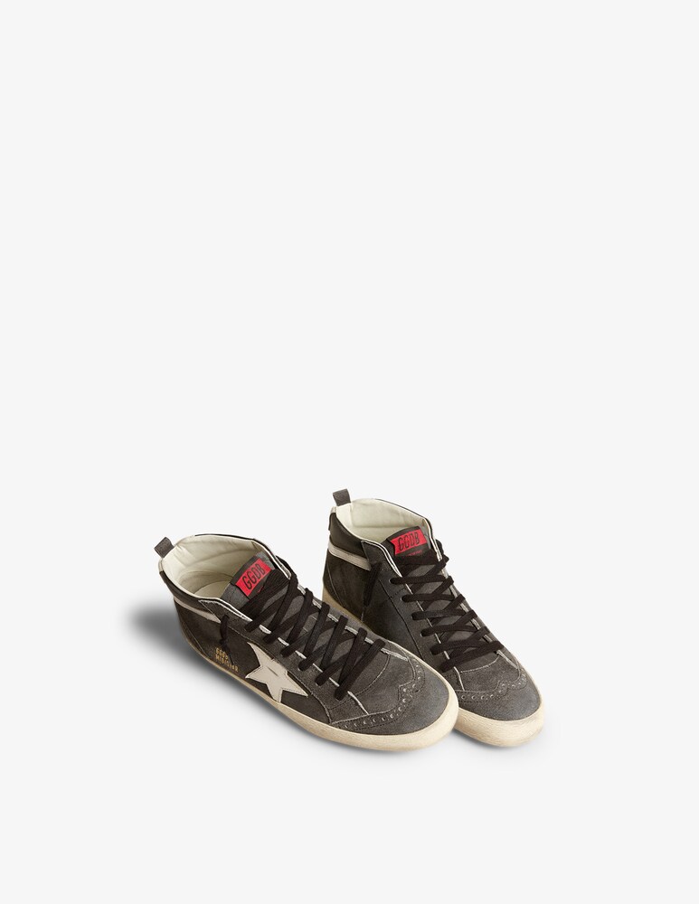 Golden Goose Sneakers Mid Star In Suede E Pelle