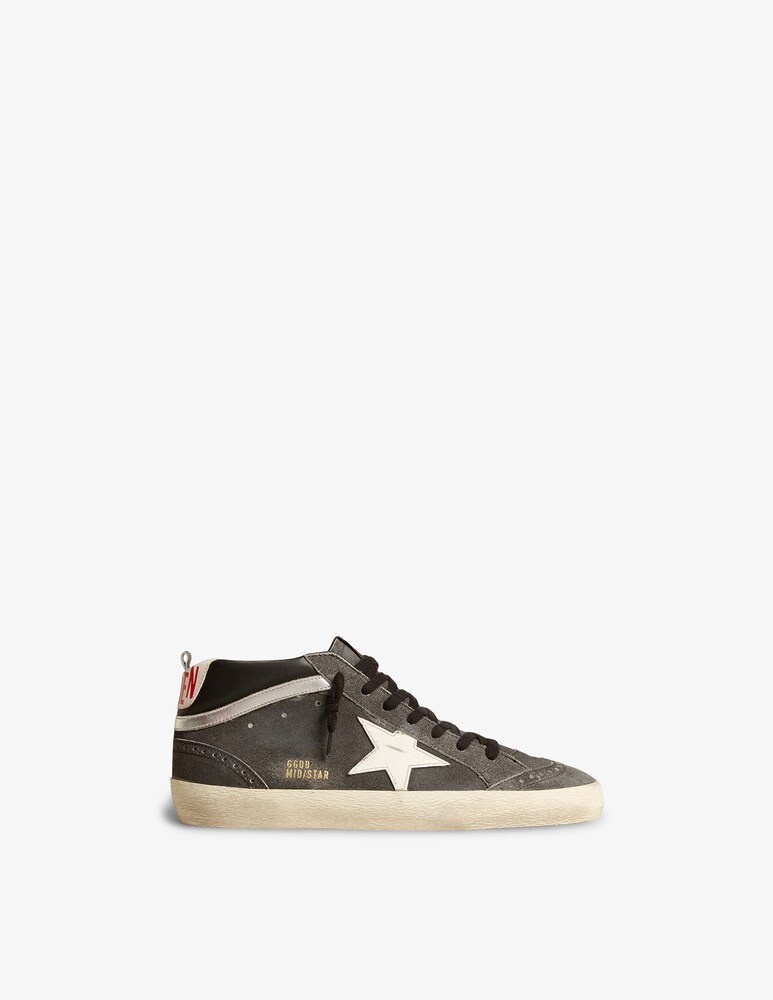 Golden Goose Sneakers Mid star in suede e pelle