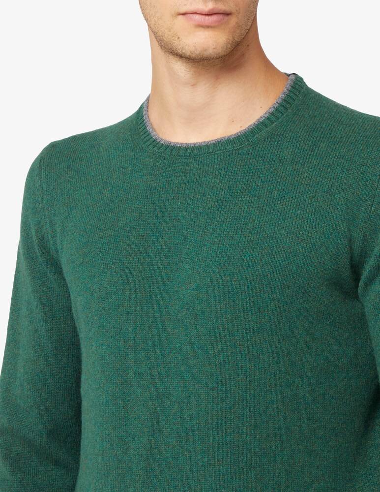 Gran Sasso Maglia Girocollo Geelong Contrasto