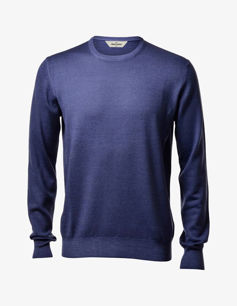 Gran Sasso Maglia girocollo geelong contrasto